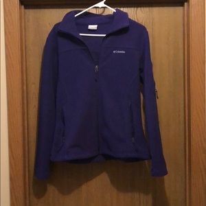 Purple full zip Columbia fleece